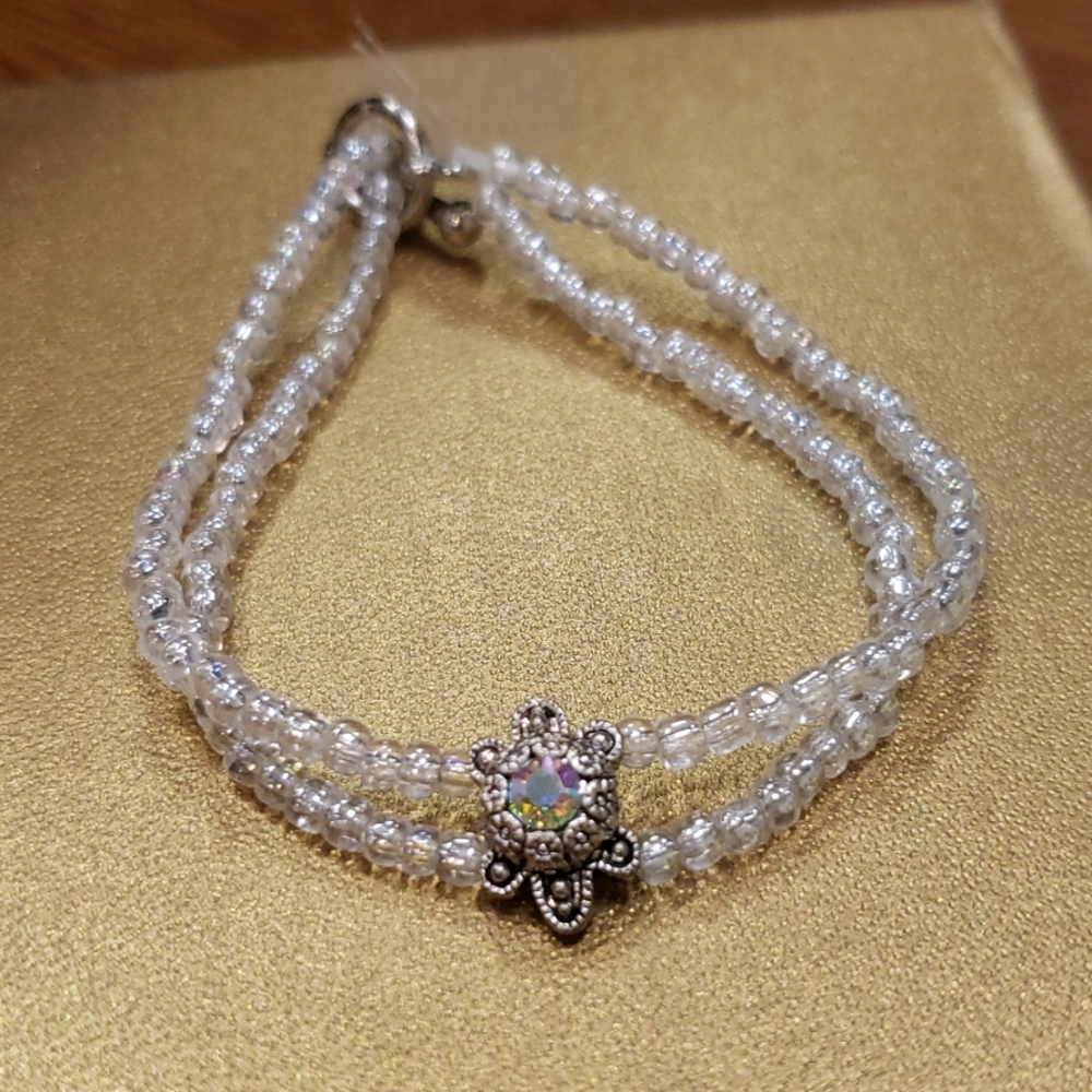 Silver Tone Turtle Bracelet